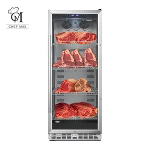 Chefmax Réfrigérateurs de maturation Économie d'énergie Steak de boeuf Boeuf Ager sec Vieilli Vieillissement Boeuf Viande Armoire vieillissement à sec réfrigérateur