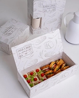 Boîtes en papier écologiques pour sushis, fruits, chocolat, matériau recyclé, emballage de desserts pour la restauration, séparateurs, plateau à sauce pour les fêtes