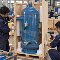 Réservoir de réception de liquide sur mesure, cuve de pression frigorifique, refroidisseur à vis, chambre froide verticale en acier inoxydable CE ASME