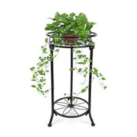 Supports pour plantes hautes en métal à l'extérieur, supports de fleurs d'angle, support en pot en fer robuste, étagère pour plantes, support pour jardinière