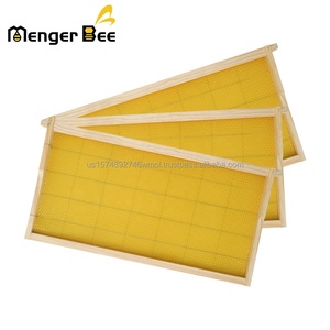 Nuevo Modelo de Colmena Menger FR-2-02, Marcos de Madera Ensamblados, Ojales de Alambre de Acero Inoxidable, Lámina de Cera de Abeja Amarilla para - Product Image 3
