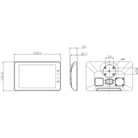 Écran tactile LCD Android 8 pouces HMI pour machines agricoles, moniteur CAN Bus, affichage étanche IP67 DL-DIS80-A
