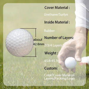 कस्टम लोगो प्रीमियम 4-टुकड़ा पेशेवर पर्यटन टूर्नामेंट गोल्फ बॉल लंबी दूरी के टिकाऊ उच्च स्पिन को मंजूरी - Product Image 2