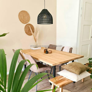 Abat-jour suspendu minimaliste moderne de conception européenne chinoise inspiré de la nature bambou rotin nouveau boîtier décoratif - Product Image 2