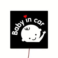 Autocollant de voiture EL Logo personnalisable de 5x5 pouces Éclairage LED flexible avec un design unique