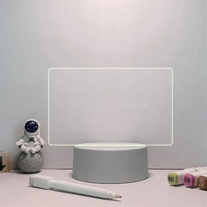 Tableau d'affichage 3D avec marqueurs effaçables Tableau lumineux réinscriptible pour bureau enfants chambre <span class=keywords><strong>sommeil</strong></span> Led veilleuse décor de chambre - Product Image 5