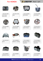 Pièces et accessoires de moto de luxe ECO100 Capot de phare et carénage en matériau ABS de haute qualité Accessoire de phares de moto