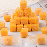 Hoge Kwaliteit Blokjes Mango Gummy Snoep Gearomatiseerde Fruit Gelei Snoepjes Zacht Taai Snoep