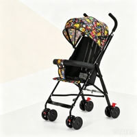 Poussette bébé Monster Rising multi-couleurs, légère, avec panier de rangement