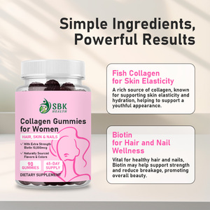 Gomitas de Colágeno Natural Personalizadas de Fábrica con 10000mcg de Biotina, Hidratantes para Mujeres, Colágeno de Pescado para el Cabello, la Piel y las Uñas - Product Image 4
