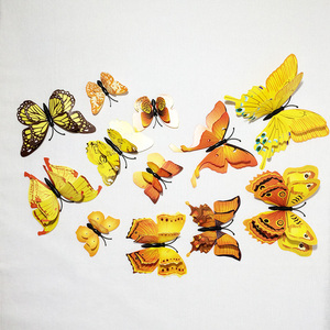 12 Pezzi di <span class=keywords><strong>Adesivi</strong></span> a Farfalla 3D Realistici, <span class=keywords><strong>Farfalle</strong></span> Artificiali per Decorazione Domestica e Pareti - Product Image 2