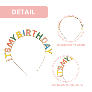 क्रिसमस के रंगीन रंगीन बाल बैंड बच्चों के जन्मदिन की पार्टी की सजावट प्लास्टिक हेडबैंड - Product Image 4