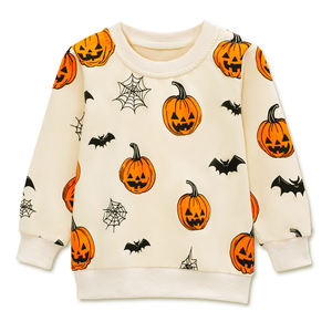 2025 automne <span class=keywords><strong>Halloween</strong></span> enfants <span class=keywords><strong>sweat</strong></span> pour tout-petits garçons décontracté col rond haut avec dessin animé imprimé sweats - Product Image 6