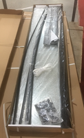 Paroi de douche coulissante silencieuse à installation facile, profil chromé imprimé 4 mm, réglable