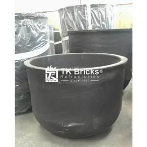 Crucible Aluminium Grafit Crucible SiC Grafit untuk Peleleh Aluminium Dalam Stok