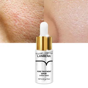 LANBENA 개인 상표 숨구멍은 Minimizer 혈청 코 숨구멍 수축 Blackhead 처리를 바짝 Tighten 니다