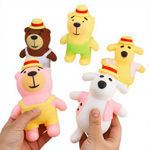JY Juguete de Peluche de Oso y Perro de Dibujos Animados, Súper Suave, de EVA, Antiestrés, con Rebote Lento, para Apretar y Relajarse, Divertido, para Mayores de 14 Años - Product Image 4