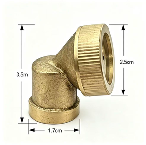 Arroseur en laiton ManS, coudé à 90 degrés, avec embout atomiseur réglable, conception épaissie pour l'irrigation agricole et l'arrosage des jardins - Product Image 2