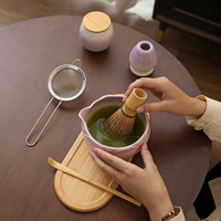 Kit Cérémoniel Matcha : Fouet en Bambou Chasen, Ensemble de Thé Matcha, Sac de Transport, Fouet Matcha Personnalisé