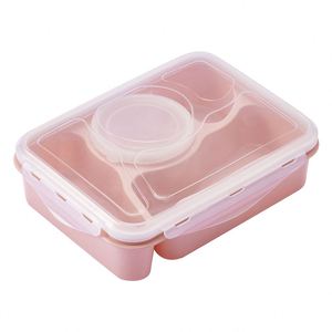 Boîte à lunch carrée en plastique de qualité alimentaire en fibre de blé pour les employés de bureau et les étudiants - Product Image 1