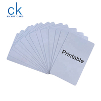 Tarjeta de Identificación para impresora Epson Canon, suministro directo de fábrica, tarjeta de inyección de tinta de Pvc blanco, impresión en blanco