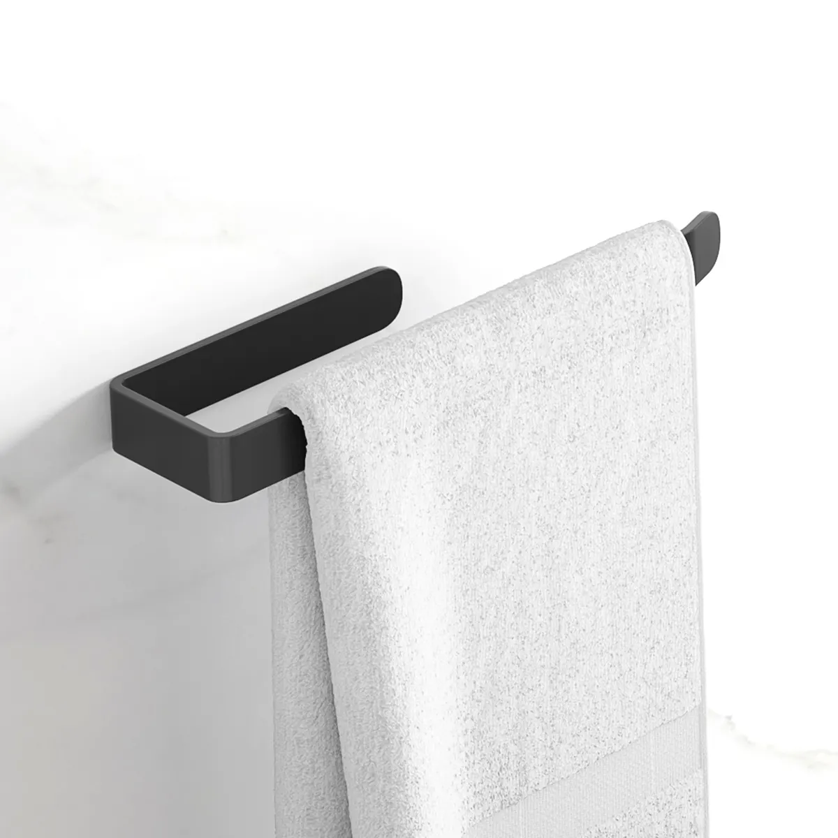 Bathroom Modern Aluminum Single Towel Bar Rack Toilet Towel Rail Holder