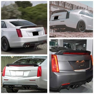 Aileron de coffre arrière de haute qualité pour Cadillac ATS Berline 2013-2018, extension de becquet arrière style V - Product Image 6