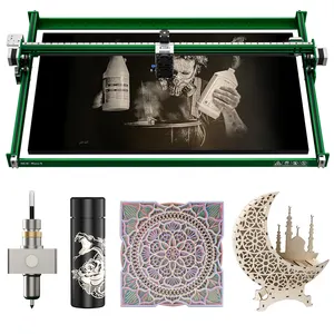 NEJE Max 4 E80 OEM factory Stainless Steel Metal Crystal Wooden CNC Laser Engraver Cutting Machine Dropshipping