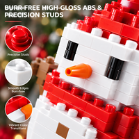 Jouets de construction de Noël pour enfants, Père Noël, bonhomme de neige, arbre, renne, mini briques, ensemble de construction DIY, cadeaux de Noël, nouveautés