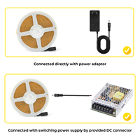 Bande LED COB en rouleau, 312 LED/m, 8 mm de large, 24 V, 19,23 mm de découpe, flexible, dimmable, CRI92+, IP20, éclairage LED découpable pour chambre et cuisine