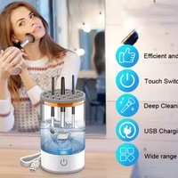 Mesin Pembersih Kuas Makeup Elektrik Laris Manis, Mesin Cuci Kuas Kosmetik Otomatis, Pengering Blender Spinner