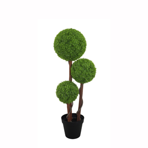 Arbre artificiel décoratif en buis et plante en pot, 90 cm, 120 cm de haut, spirale en plastique, feuilles artificielles en <span class=keywords><strong>bois</strong></span> - Product Image 5