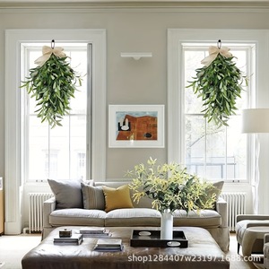 Guirlande artificielle en forme de larme d'olive 60 cm en plastique, décoration de maison, décoration de Noël - Product Image 2
