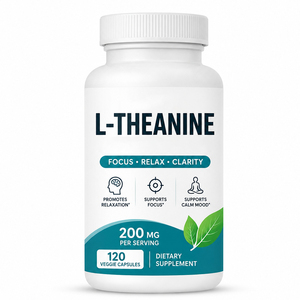 Capsules de L-théanine : Améliore le sommeil, améliore les fonctions cognitives, protège les nerfs, soulage le stress, soutient la mémoire et le système immunitaire, convient aux femmes enceintes. - Product Image 1