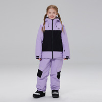 Combinaisons de ski pour enfants, garçons et filles, hiver, extérieur, imperméables, coupe-vent, chaudes, épaisses, snowboard, 100% polyester, en stock