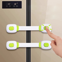6 Pièces Serrures de Sécurité Réglables pour Bébés et Enfants, Verrous de Porte et Tiroirs Sans Vis ni Aimants, Multi-usages