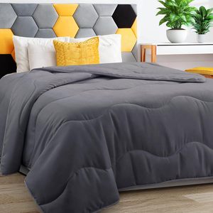 Toptan soğutma hafif yorgan sıcak yaz yatak nefes gri nevresim tüm sezon basit Polyester oteller için - Product Image 3