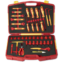 VDT-17 Ensemble d'outils isolés 40 pièces, kit d'outils à main isolés pour réparation 1000V