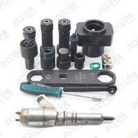 Outil de mesure de démontage d'injecteur de carburant diesel à rampe commune ZQYM ensemble de 12 pièces pour injecteur Cat 320D/336E