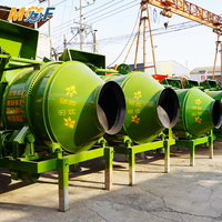 Mélangeurs à béton MHF JZC 500L, machine à mélanger le ciment à tambour inclinable électrique pour les projets de génie civil