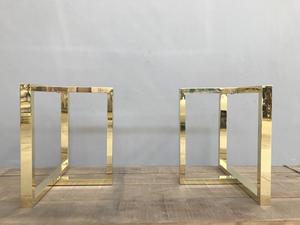 Gold Stainless Steel Home Dining Table <strong>Furniture</strong> <strong>Parts</strong> - Product Image 2