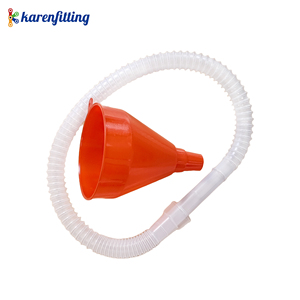 Embudo Universal Rojo para Combustible con Filtro Integrado, HDPE Reforzado para Herramientas de Reparación, Gasolina, Diésel y Maquinaria - Product Image 1