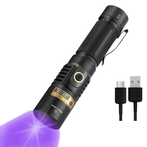 Lampe torche UV 15W 365nm en alliage d'aluminium, LED industrielle IP65, rechargeable par USB, faisceau réglable, détecteur <span class=keywords><strong>de</strong></span> lumière noire pour <span class=keywords><strong>minerai</strong></span> et animaux <span class=keywords><strong>de</strong></span> compagnie - Product Image 6