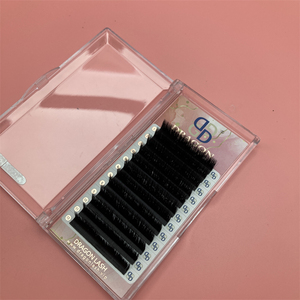 Extensiones de Pestañas Naturales Fáciles de Aplicar de la Marca Dragonlash, Material PBT Coreano, Hechas a Mano, Curvatura J, 0.05mm, Pestañas Negras Súper Mate - Product Image 2