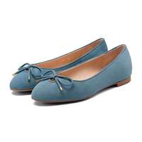 Nouveaux modèles de ballerines en cuir décontractées pour femmes, légères, antidérapantes, confortables, avec logo personnalisé de luxe, pour l'été et le printemps