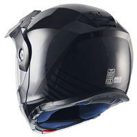 Casque de moto personnalisé Predator Design à double visière, noir, ABS, avec doublure en mousse, certifié DOT, rabattable, neuf