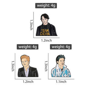 Untuk tiga bersaudara ukiran kerah Ulang Tahun Pin lencana logam dengan desain disesuaikan - Product Image 5