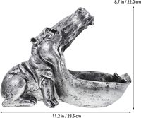 Hippopotame – statue de rangement, artisanat, ornement, Figurines, bureau, comptoir, Table, décoration en résine, cadeau d'anniversaire de vacances