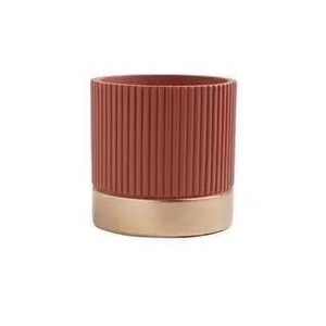 Pot de fleurs <span class=keywords><strong>en</strong></span> ciment Morandi, forme cylindrique côtelée, taille personnalisée, <span class=keywords><strong>pas</strong></span> <span class=keywords><strong>cher</strong></span>, pour plantes d'intérieur et d'extérieur, cactus, succulentes, décoration de jardin - Product Image 6