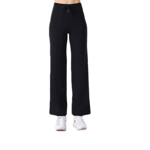 Custom Sports Joggers Logo French Terry Workout Gym Loose Fitting Pantalones <span class=keywords><strong>de</strong></span> chándal <span class=keywords><strong>de</strong></span> pierna ancha Calidad Casual Training Set <span class=keywords><strong>para</strong></span> <span class=keywords><strong>mujeres</strong></span> - Product Image 4
